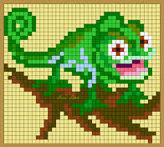 Personnage Disney Raiponce Pixel Art Raiponce Pixel Art Personnage Dessin Pixel