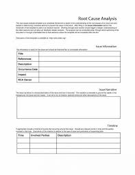Root Cause Analysis Forms Analysis Form Example Business Process Mapping