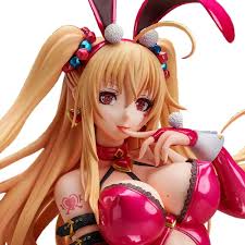 KAMFX Anime Figures Caroline Yuri - 1/4 - Rabbit Ver. Clothes is removable  Hard/Soft Breast Anime Character Model PVC Statue  Collecting/Decorating/Gift Anime Collectible Object 35cm/13.6