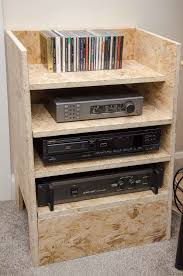 Osb Board Hi Fi Shelving Designed And Built By Me Osb Furniture Osb Board Osb Wood