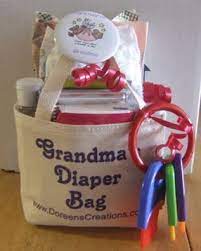 Grandma Diaper Bag This Is A New Biege Linen Tote Bag Bag Measures 4 1 2 Inches Baby Shower Gifts Baby Shower Fun Gifts For New Grandma