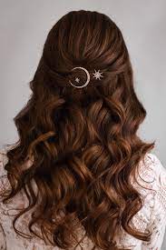 sonne mond sterne sterne hochzeit brautschmuck haare frisuren abschlussball