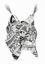 Lynx A L Encre De Chine Lynx Encre De Chine Dessin A L Encre