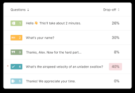 The questionnaire asks specific questions and provides limited space for you. Typeform People Friendly Forms And Surveys