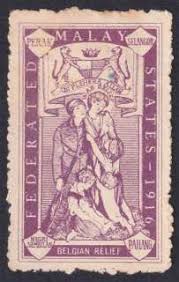 Established in 2010, great heart charity association (ros registration no. Federated Malay States Word War I 1916 Belgian Relief Charity Label