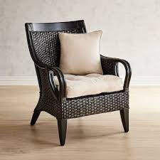 temani black wicker chair furniture wicker dining chairs black lounge chair