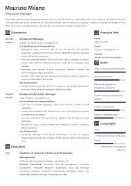 Restaurant Manager Resume Examples And 25 Writing Tips