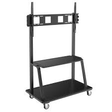 Rolling tv carts come in a wide range of designs. Rolling Tv Stand Height Adjustable Heavy Duty 60 105 In Tripp Lite
