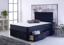 Bon jour paris, eiffel tower, black & white reversible queen comforter set (8 piece bed in a bag) 5.0. The Comfort Night Sleep Magic Ortho Full Divan Bed Set Crush Velvet Base With Orthopeadic Mattress And Maching Headboard 2 Free Drawers 4ft6 Double 138x193cm Amazon Co Uk Home Kitchen