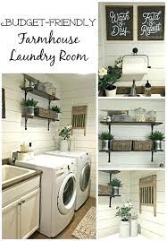 Jul 01, 2019 · add shelving to your powder room to hold pretty toiletries. Laundry Room Decorating Ideas On A Budget Maximize Storage Space Rustic Laundry Rooms Laundry Room Wall Decor Farmhouse Laundry Room
