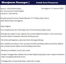Disamping memiliki pengaruh yang baik untuk membuat jenis usaha kita dapat laris dan laku dipasaran. Contoh Surat Penawaran Harga Barang Jasa Dan Kerjasama