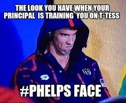 Meme Maker The Look You Have When Your Principal Is Training You On T Tess Phelps Face Meme Maker Phelps Face Funny Music Humor
