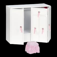 I love that the clothes are nicely hanged and it looks like i have a little boutique (so cute). Wooden Wardrobe 18 Inch Dollhouse Furniture Our Generation