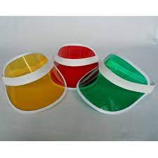 Dhl Ems Free Shipping 48pcs Lot Neon Sun Visor Peak Cap Clear Plastic Summer Hat Rave Festival Fancy Dress Poker Head Summer Hats Neon Sun Festival Fancy Dress