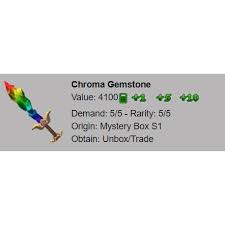 Home tier 2 godlies gemstone. Other Mm2 Chroma Gemstone In Game Items Gameflip