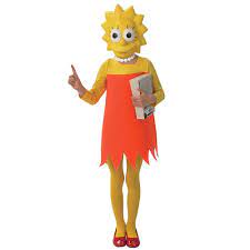 Official Licensed Lisa Simpson Costume - I Love Fancy Dress