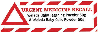 Weleda Product Recall Children S Medicine Natural Teething Baby Teeth