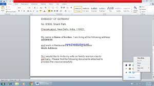 German Spouse Visa Invitation Letter To Spouse Letter To Embassy Youtube