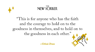 The quote in which ms. The New Yorker S Tweet Chloe Zhao Accepts The Academy Award For Best Director She Is The First Woman Of Color To Do So Trendsmap