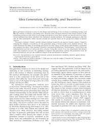 Marginal note:investment tax credit of cooperative corporation. Pdf Idea Generation Creativity And Incentives