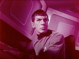 An photo of Leonard Nimoy from an early TOS season 1 episode. (Possibly  'The Corbomite Maneuver')
