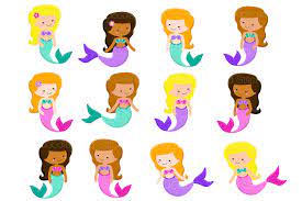 Mermaid princess, cute mermaid clipart set, ocean graphics we offer you for free download top of cute mermaid clipart pictures. Cute Mermaids Clipart Set By Doodle Art Thehungryjpeg Com
