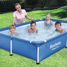 Bestway Steel Pro 87 X 59 X 17 Rectangular Frame Above Ground Swimming Pool Above Ground Swimming Pools Pool Swimming Pools