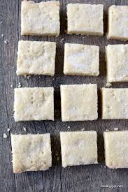 An easy recipe for shortbread cookies with just 3 ingredients and a little salt. English Shortbread Recipe Nobiggie