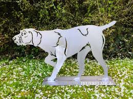 Gartenfigur Deutsch Drahthaar Edelrost Deutsch Drahthaar Gartenfiguren