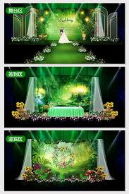 White Marble Forest Wedding Effect Picture Decors 3d Models Psd Free Download Pikbest Forest Wedding Wedding Stage Design Wedding