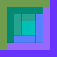 Image result for six inch log cabin quilt block