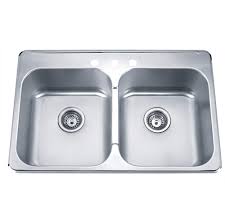 You can also add a waste disposer and use it to get rid of food scraps. Blue Ocean 31 1 4 Kss918 18 Gauge Stainless Steel Top Mount Kitchen Sink With Free Strainers Kss918 Best Buy Canada