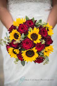 Sunflower bouquet red roses bridal handmade wedding hand toss artificial flowers. Sunflower And Red Rose Wedding Novocom Top