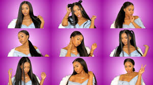 Business haircuts super trendy and 100% female! 9 Easy Hairstyles For A 360 Pre Plucked Lace Frontal Wig Ft Lwigs Pitts Twins Youtube