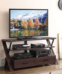 Wooden Tv Stands Whalen Furniture Xldec54 Nv 3 In 1 Flat Panel Entertainment Stand Wooden Tv Stands Flat Panel Tv Glass Wall Shelves