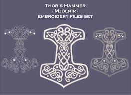 Paiement en ligne 100% sécurisé. Thor S Hammer Mjolnir Embroidery Files Set Etsy Tatouage Viking Idees De Tatouages Tatouage