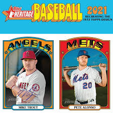 A baseball card is a type of trading card relating to baseball, usually printed on cardboard, silk, or plastic. 2021 Topps Heritage Baseball Checklist Set Info Variations Boxes Date
