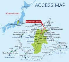 Eastern asia, island chain between the north pacific ocean and the sea of japan, east of the definition: Location Of Nozawa Onsen Ski Holiday In Nozawa Onsen