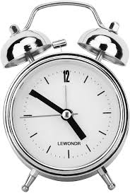 Lewondr Twin Bell Alarm Clock 2 5 Classic Metal Round Analog Clock Bedside Table Battery Powered Morning Wake Up Loud A In 2020 Alarm Clock Analog Alarm Clock Clock