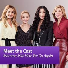 Here we go again.credit.jonathan prime/universal pictures. Mamma Mia Here We Go Again Meet The Cast Podcast Podtail
