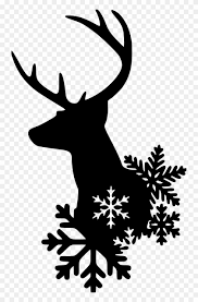 Maybe you would like to learn more about one of these? Christmas Reindeer Sow Flakes Christmas Reindeer Silhouette Clipart Png Download 2894854 Pikpng