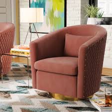 What's more, it swivels and turns on a whim. Safaviehcouture Skye 29 92 Wide Swivel Barrel Chair Reviews Wayfair