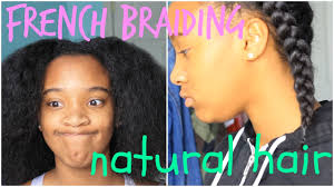 The combination of twists and loops looks pretty impressive. How To French Braid Natural Hair Youtube