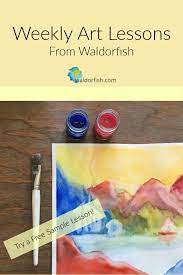 Waldorf Inspired Art Lessons Delivered To Your Inbox Once A Week Online Course Watercolor Chalk Art Lessons Homeschool Art Lesson Art Therapy Activities