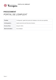 PORTAL DE L'EMPLEAT - CIS