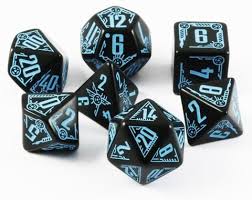 Black And Blue Playing Near Me Galactic Dice Black Blue Rpg Role Playing Game Dice Set Rpg Dungeons Dragons Games