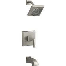 Kohler Kallan Rite Temp Single Handle 1 Spray Tub And Shower Faucet In Vibrant Brushed Nickel Valve Included K R24057 4m Bn Tub And Shower Faucets Shower Faucet Shower Tub