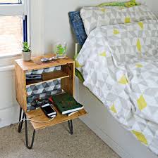 Turn A Wine Crate Into An Incredible Night Stand Bedside Table Diy Wine Crate Furniture Crate Crafts