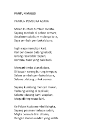 Pantun pembuka salam untuk presentasi. Pantun Majlis