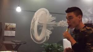 @brettthetrickman on instagram triangle, jelly fish combos, and just a tad bit of slowmosunday. Vape God Creates Unbelievable Shapes From E Vapor Daily Mail Online
